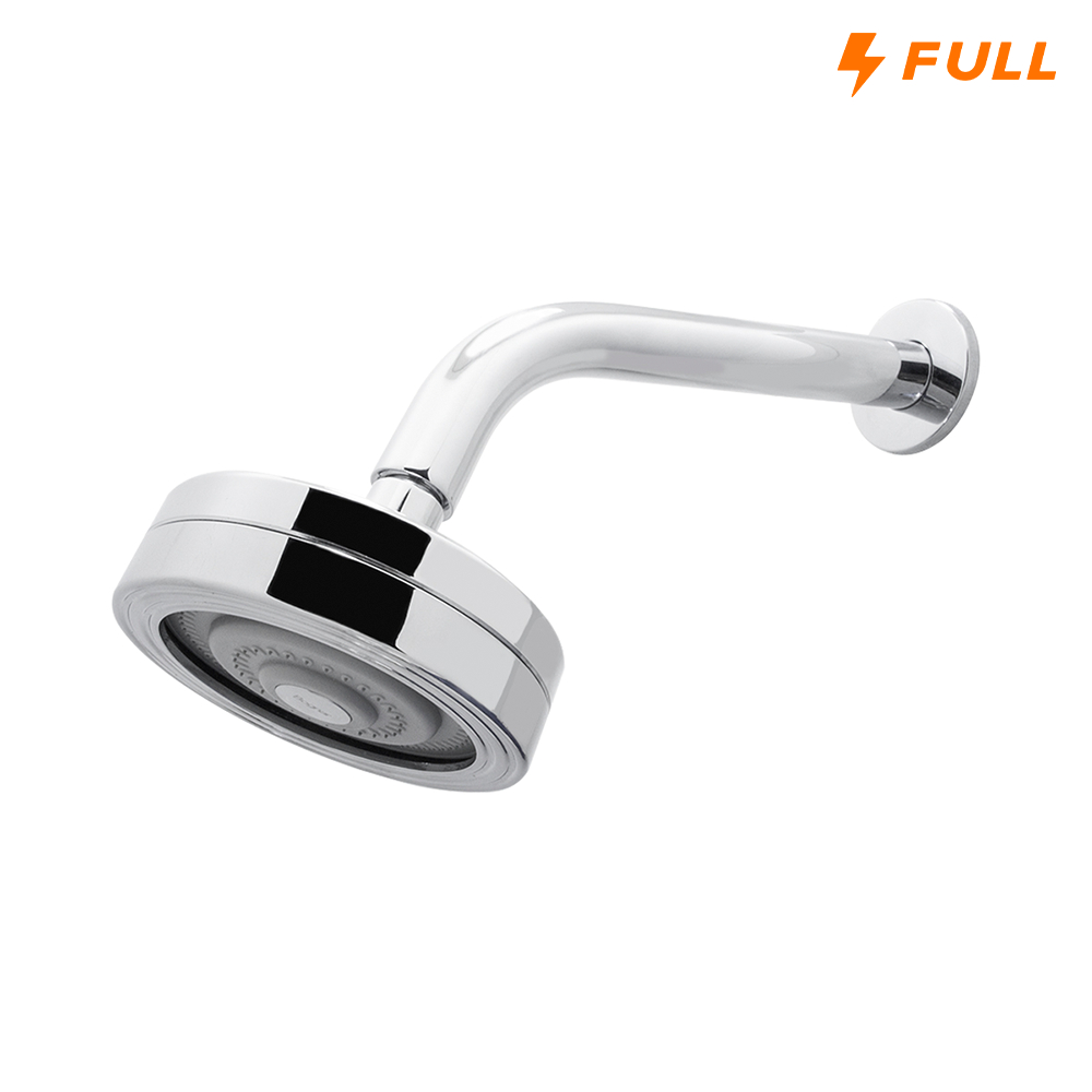 Chuveiro Ducha Autolimpante Redondo Cromado Articulável Solar ou Gás