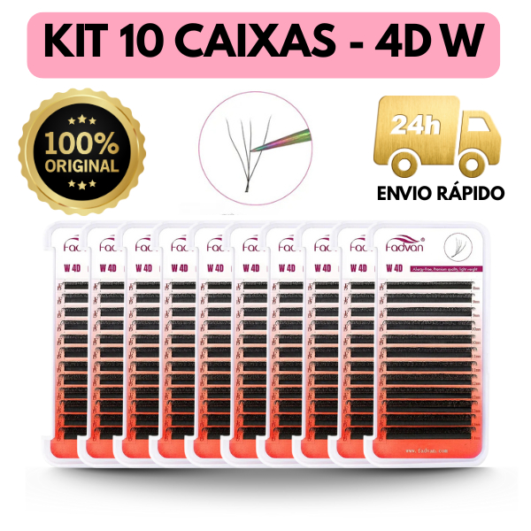 4D FADVAN Cílios Kit com 10 caixas Volume Egipcio Alongamento Extensão de Cilios Fio a Fio Envio 24h