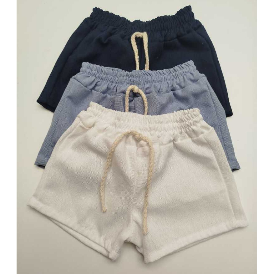 Short linho mauricinho bebê- infantil Moda kids**& em Oferta na Shopee