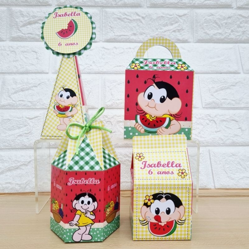Pegue e Monte Kit Personalizados MAGALI Lembrancinhas Festa Infantil Decoração Aniversário