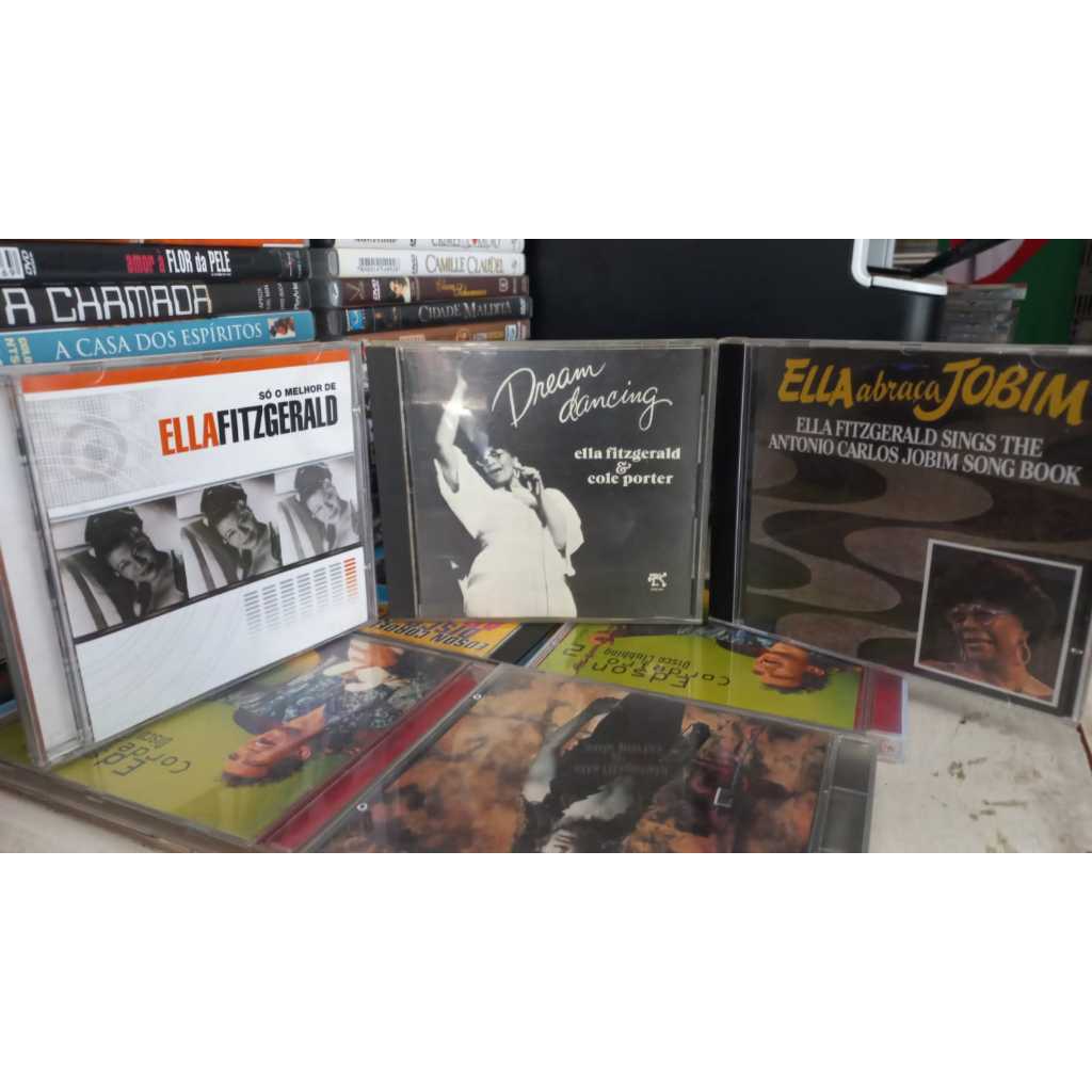 Cds Ella Fitzgerald & Cole Porter Dream Dancing IMP - Ella Abraça Jobim - só o melhor