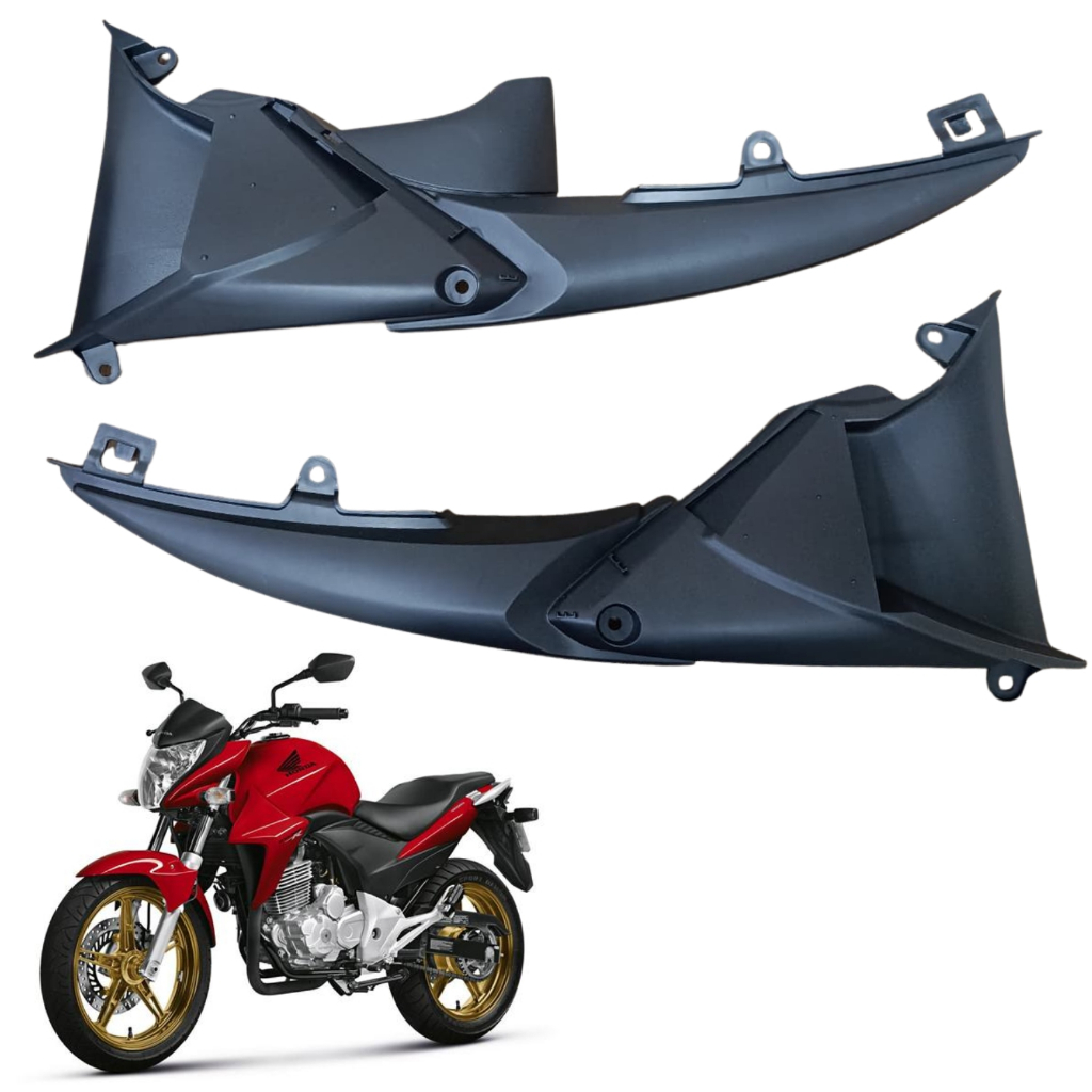 Par Aba Aleta Guia Ar Tanque Honda Cb300r Preto Brilho 2013 2014 2015 PARAMOTOS HONDA