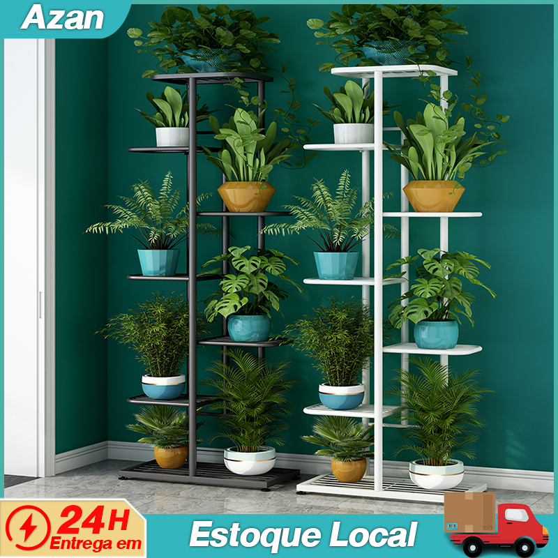 Suporte de Flores Multicamadas Aço Carbono Plantas Sala, Quartos e Quintal e Plantas Grande capacidade