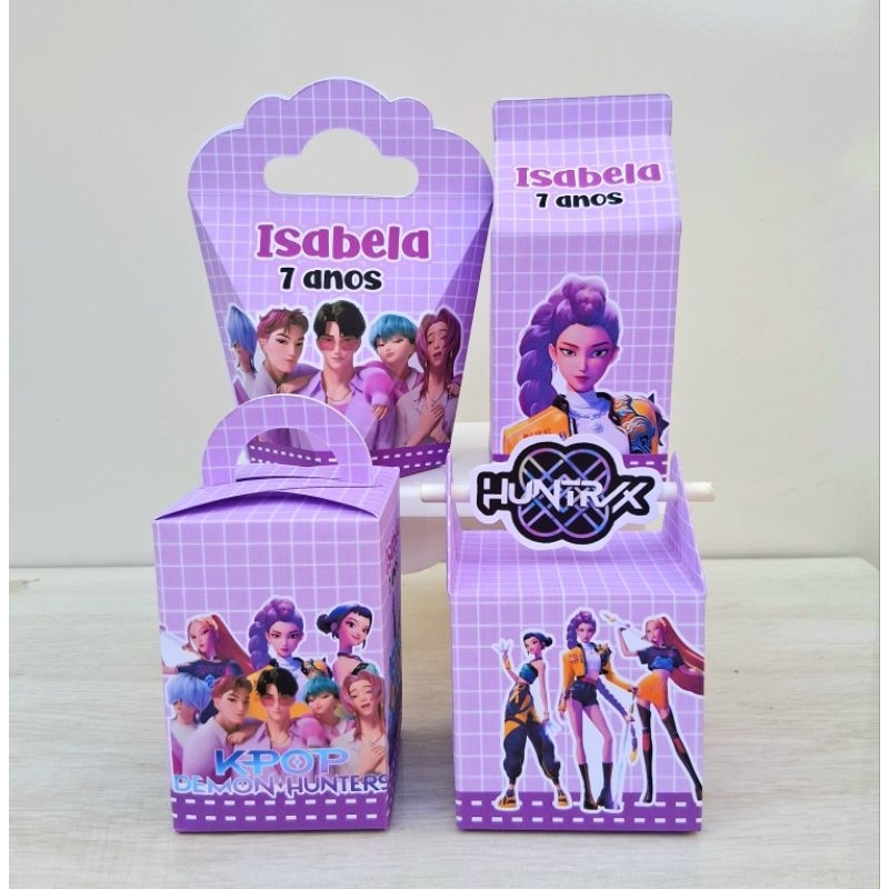Kit caixas Personalizados GUERREIRAS DO K POP 2.0/lembrancinhas para festa/mimo/aniversário