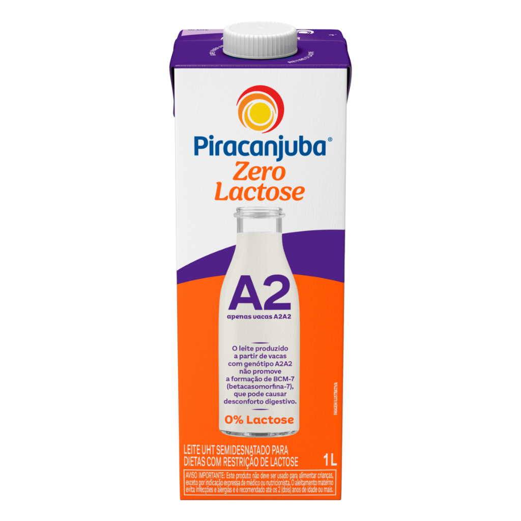 Piracanjuba Leite UHT Semidesnatado Tipo A2 Zero Lactose 1L em Oferta na Shopee