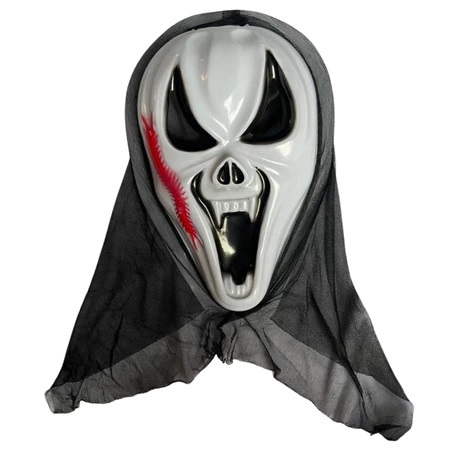 Máscara Bruxa Vampira  com Capuz – Fantasia Terror Carnaval Halloween