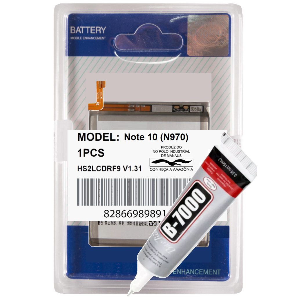 Kit Battria + Cola Para Galaxy Note 10 N970 + De Alta Capacidade + Envio Hoje!