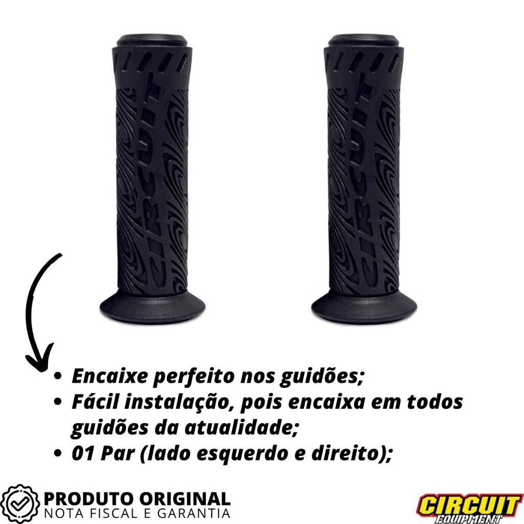 Manopla Punho Circuit Interlagos Para Bike Mtb Bmx Bicicleta Par - Ergonomica Confortavel Resistente — imagem 2 de 2