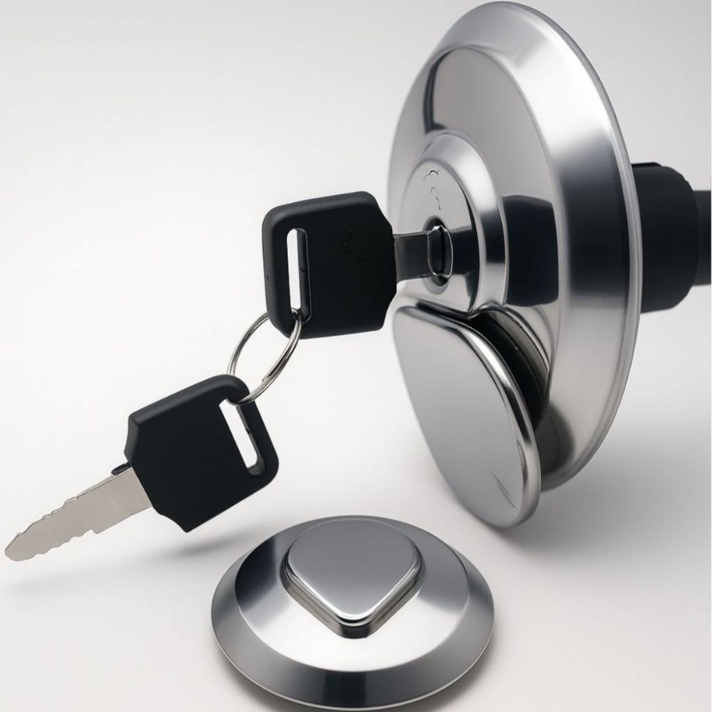 Tampa De Tanque Titan 125/150/Fan 125/150 Twister Cb300 Bros 125/150 Falcon Cromada — imagem 2 de 2