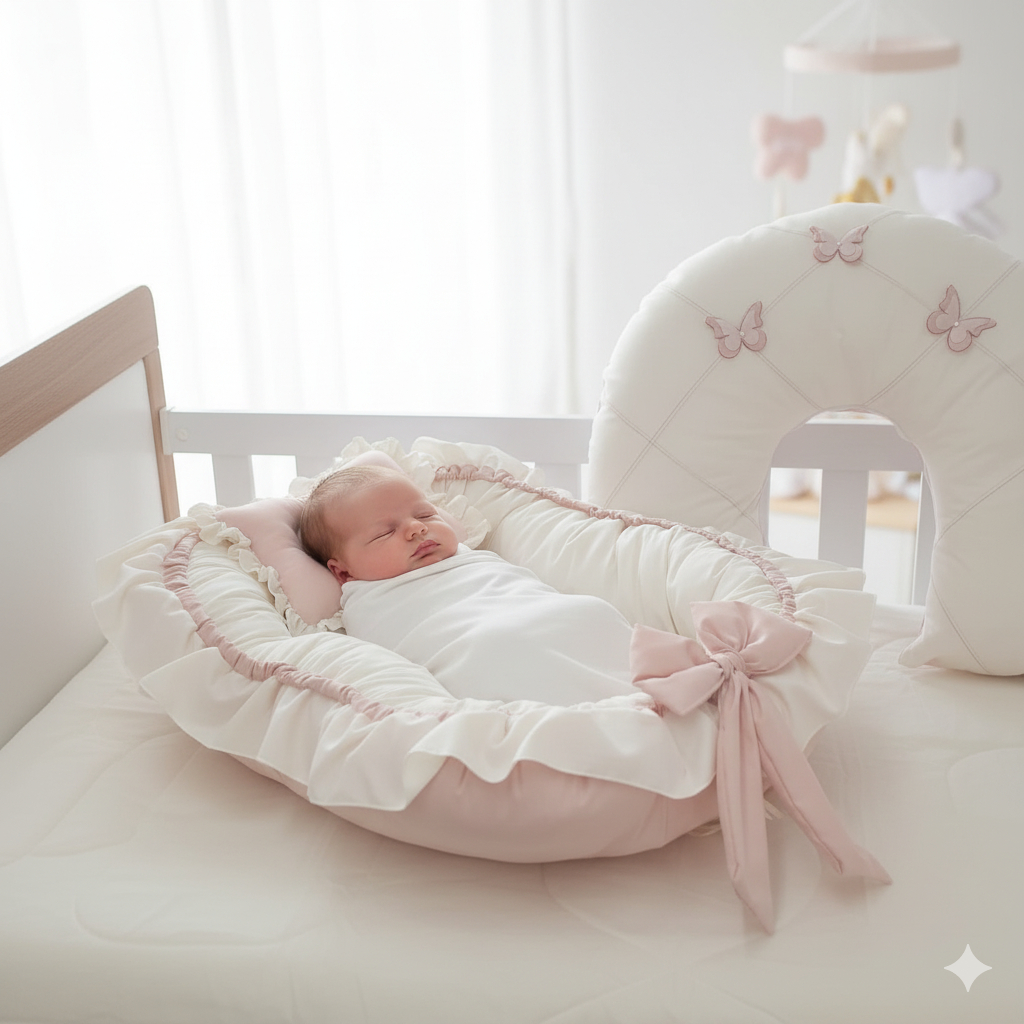 Ninho Redutor De Berço + Almofada de Amamentação BORBOLETA DE ASA em Oferta na Shopee