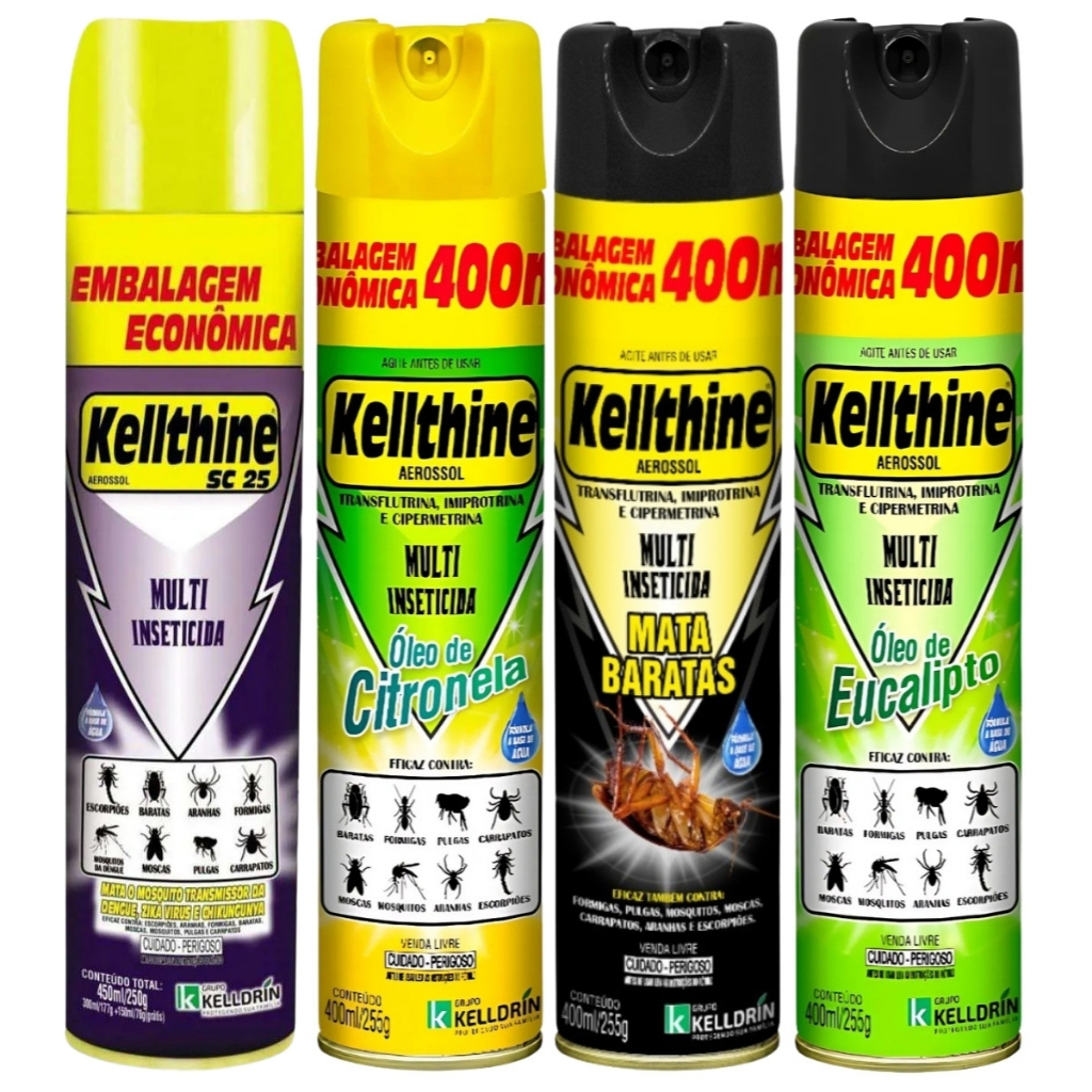 Multi Inseticida Mata Baratas Eucalipto Citronela + SC25