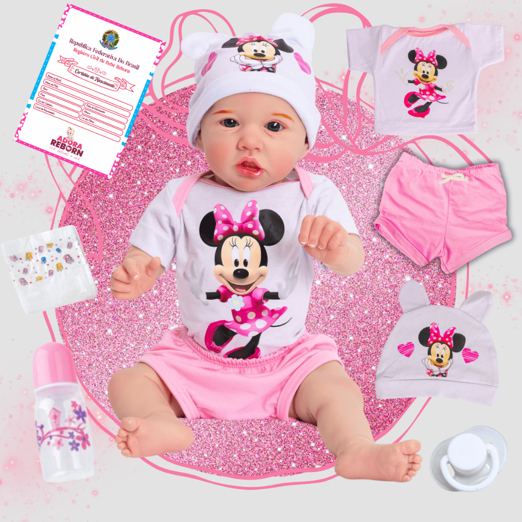 Bebê Reborn Boneca Realista Recém-Nascida Corpinho Silicone Envio Imediato Promoção Saskia Minnie