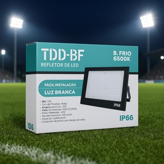 Holofote 600w Refletor luminária led luz branca super forte bivolt para campos quintais garagem em Oferta na Shopee