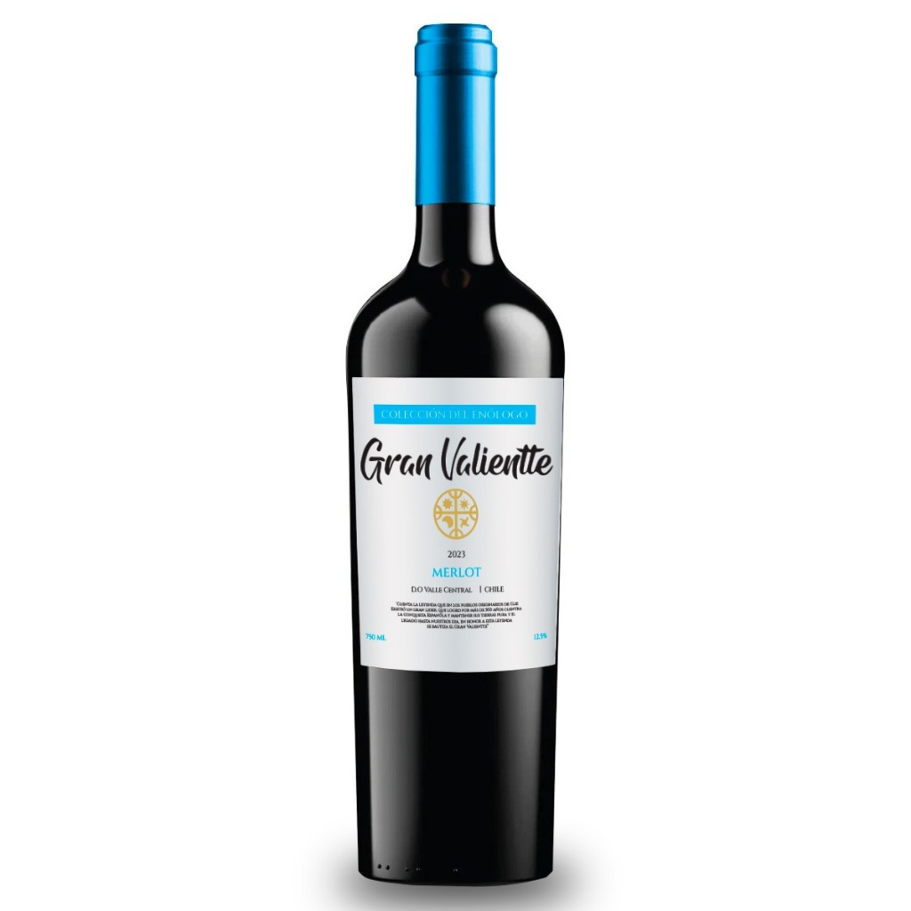 Vinho Chileno Fino Seco Gran Valientte Merlot 750 ml Selecion Enologo em Oferta na Shopee