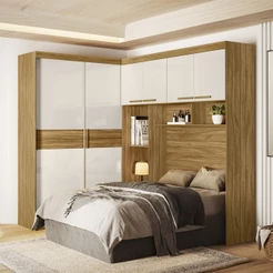 Guarda-Roupa Modulado Casal Flex 6 Portas 5 Gavetas Florença Moval