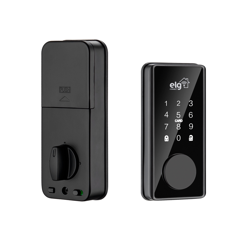 Fechadura Digital Inteligente, Wi-Fi, 4 Modos de Abertura Senha App Tag Chave, Preto, SHFD701, ELG em Oferta na Shopee