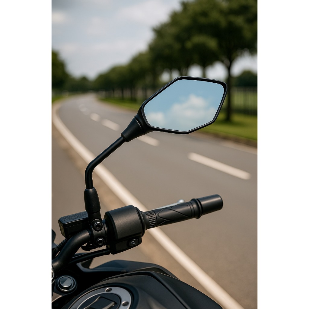 Par Retrovisor Kawasaki Z400 Haste Longa Curta Rosca Honda(HASTE PADRÃO)