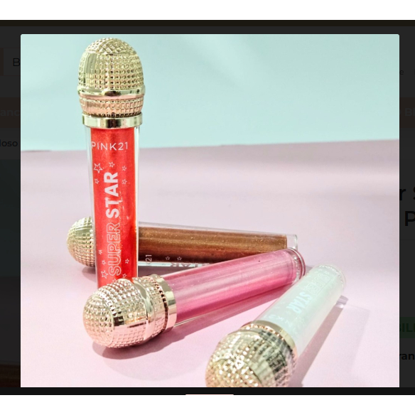 Lip Gloss Super Star Hidratante De Labios Brilloso Pink 21