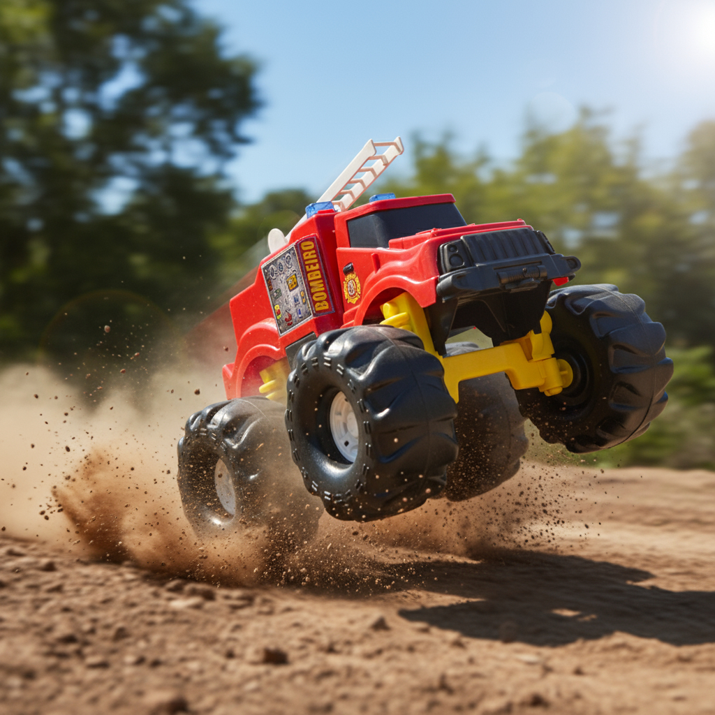 Carrinho Grande Caminhão Bombeiro Extreme Infantil 37cm | Certificado Inmetro | QUEEN SHOP em Oferta na Shopee