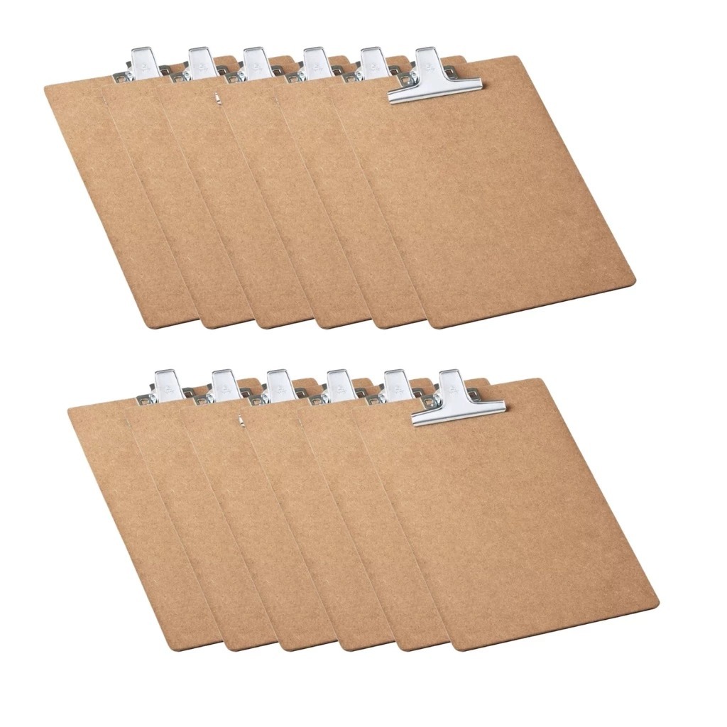 Kit Pranchetas de Madeira A4 Ofício Com Prendedor de Metal 34cmx25cm Prancheta Escolar Reforçada em Oferta na Shopee