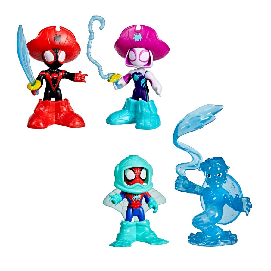 Bonecos Spidey & Amigos Spin & Ghost-Spider - Spidey & Hydro Aventuras Aquáticas - Hasbro G0662 em Oferta na Shopee