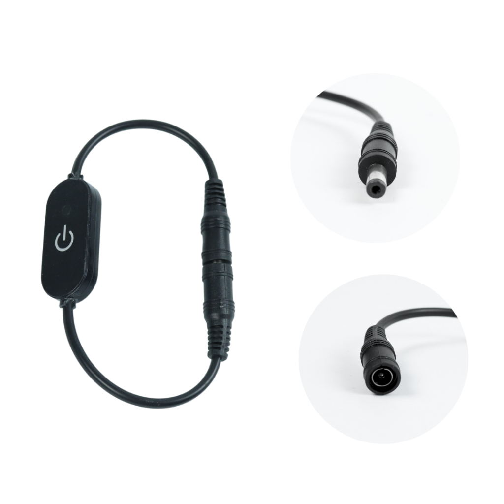 KIT 2 Botão Interruptor Dimmer Toque (Touch) Preto