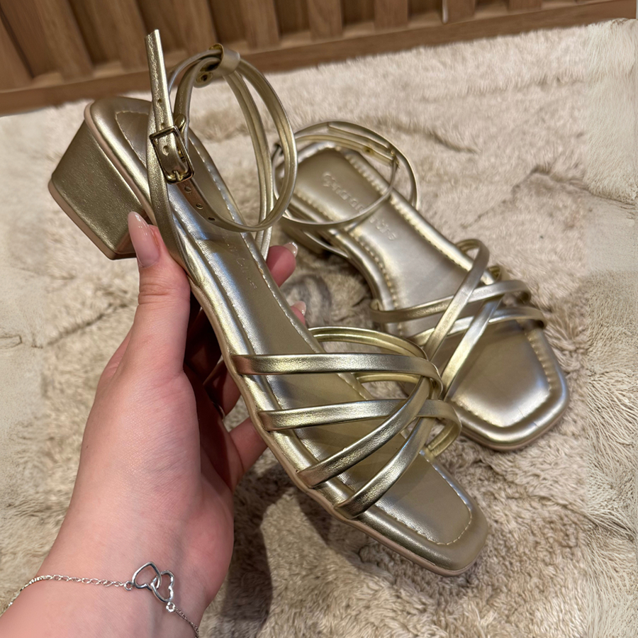 Sandália Feminina Salto Bloco Super Confortável Lançamento