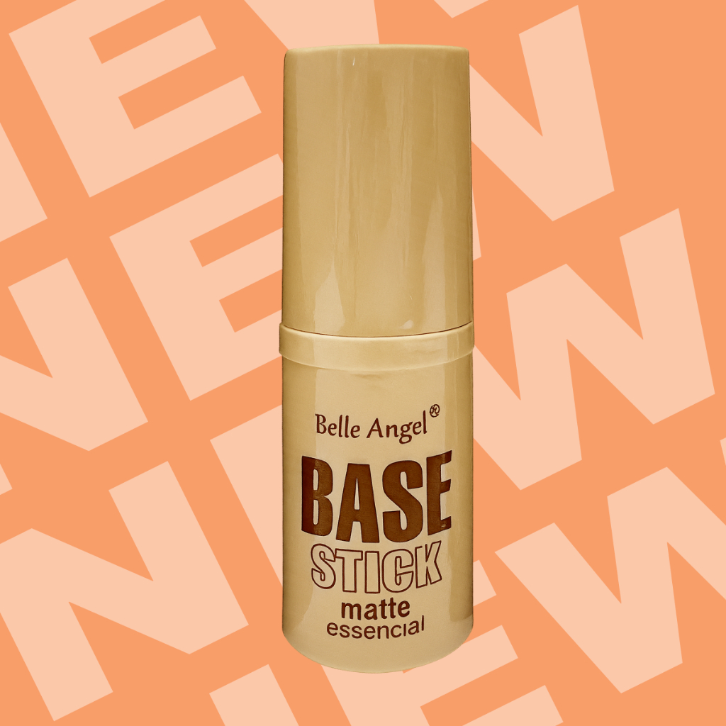 Base Stick Matte Belle Angel Alta Cobertura Acabamento Natural Secagem Rápidao em Oferta na Shopee