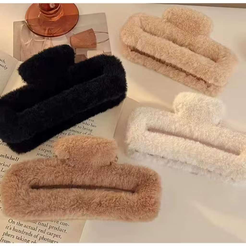 Garra De Cabelo Com Clipe De Felpuda – Acessórios Fofos Para Mulheres , Grampos Da Moda , Mais Vendidos em Oferta na Shopee