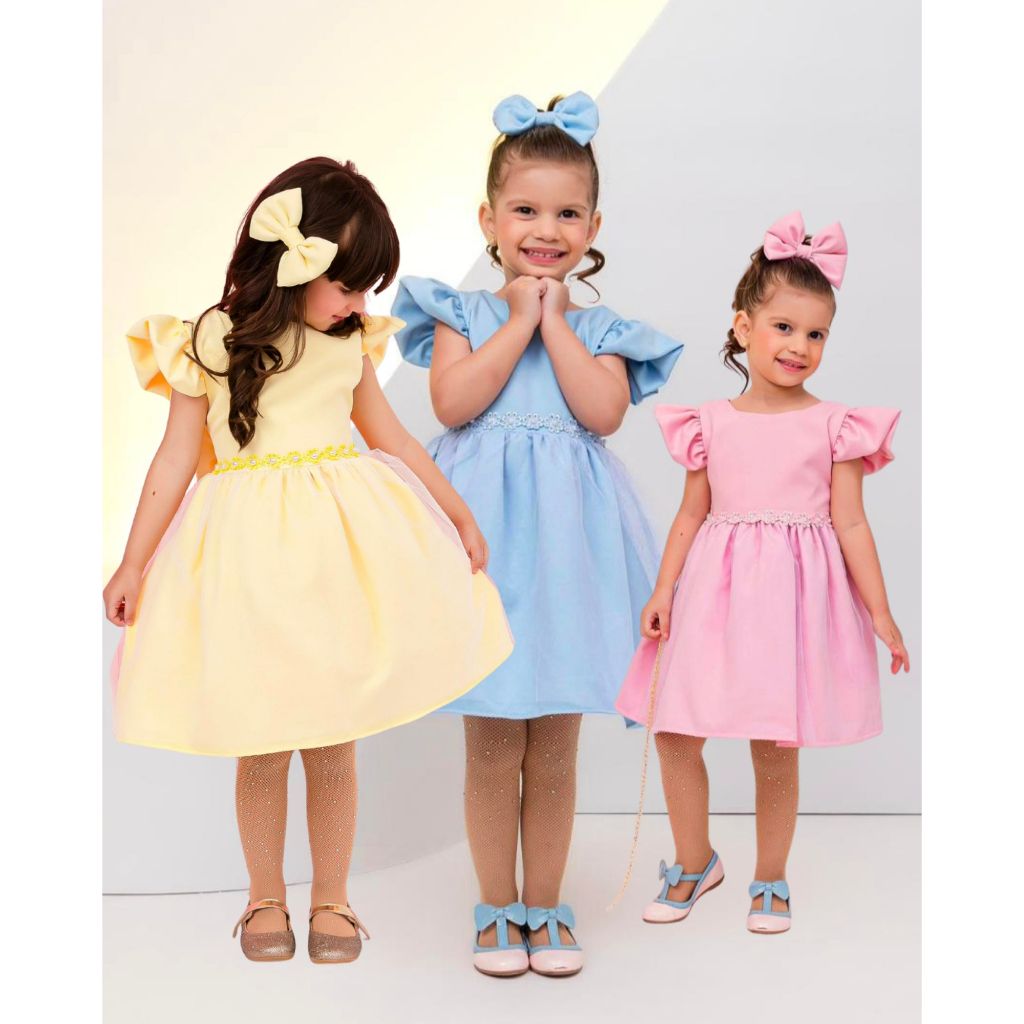 Vestido Luxo Princess / Vestido Princesas / Vestido Daminha