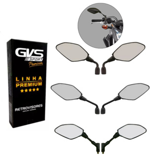 Retrovisor GVS MT 03 MT 07 MT 09 Convexo Par Fixo ou Giro 360 Rosca Honda Yamaha em Oferta na Shopee