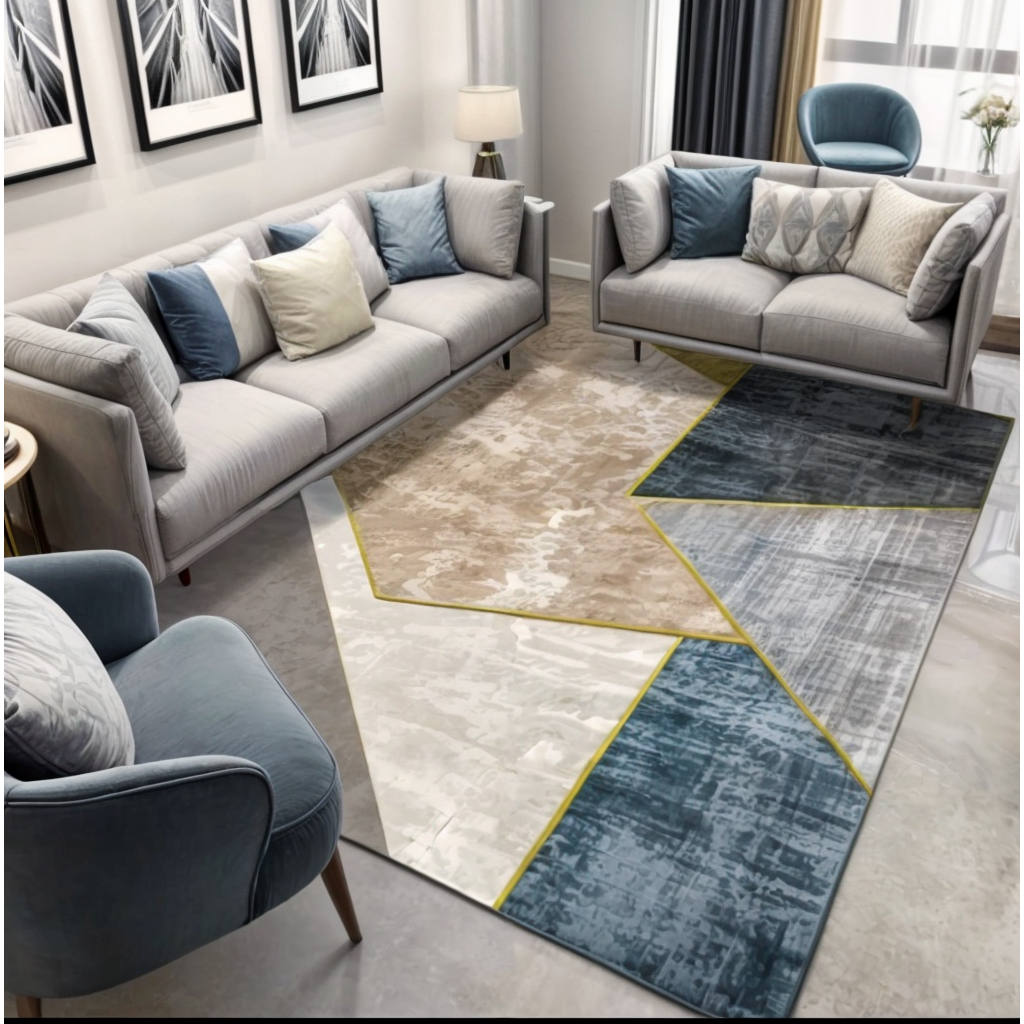 Tapete Belga Estampado Para Sala Quarto De Luxo P - Lançamentos Exclusivos