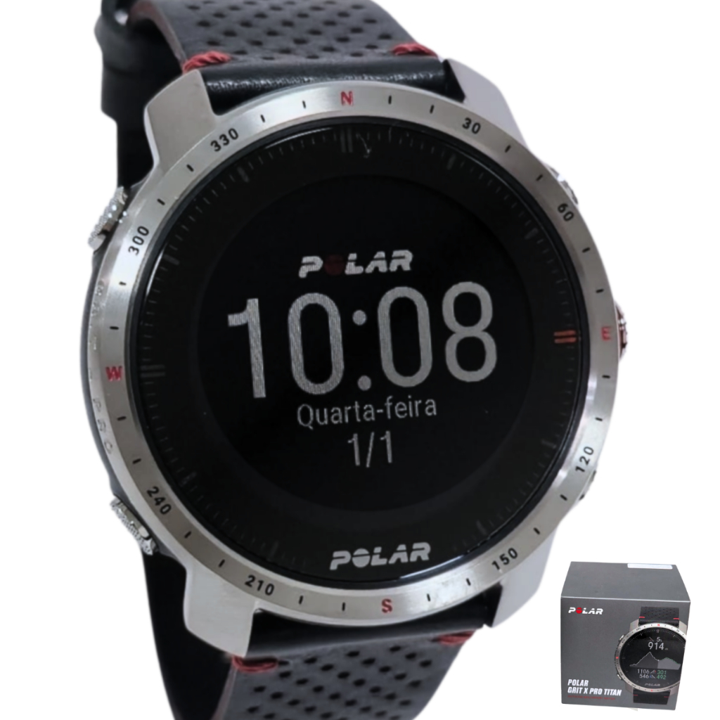 Relógio Polar Unissex Grit X Pro Titan Preto 90085777