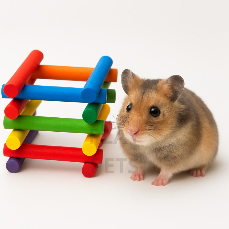 Palitos de madeira COLORIDO, para Chinchila, Hamster, Coelho e outros Roedores