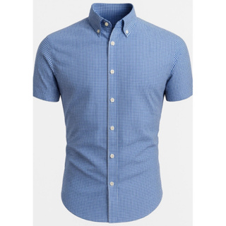 Camisa  Xadrez, Listrada, Masculina, Manga Curta, Slim, Country, Original N7wear em Oferta na Shopee