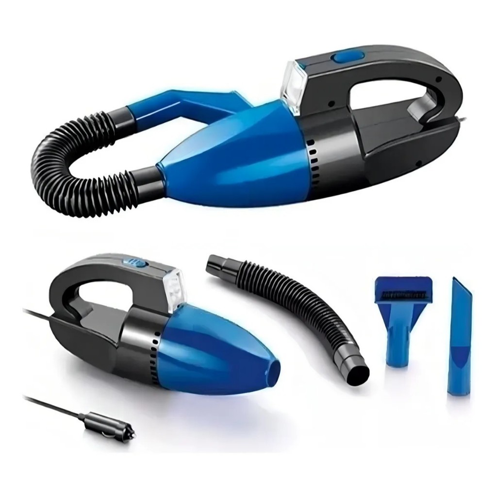 Aspirador de Pó Automotivo Portátil 12V Limpeza Carro Multiuso