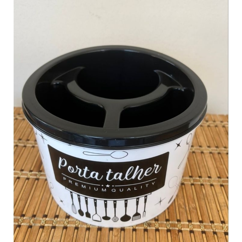Organizador Porta Talher Decorado com divisórias em Oferta na Shopee
