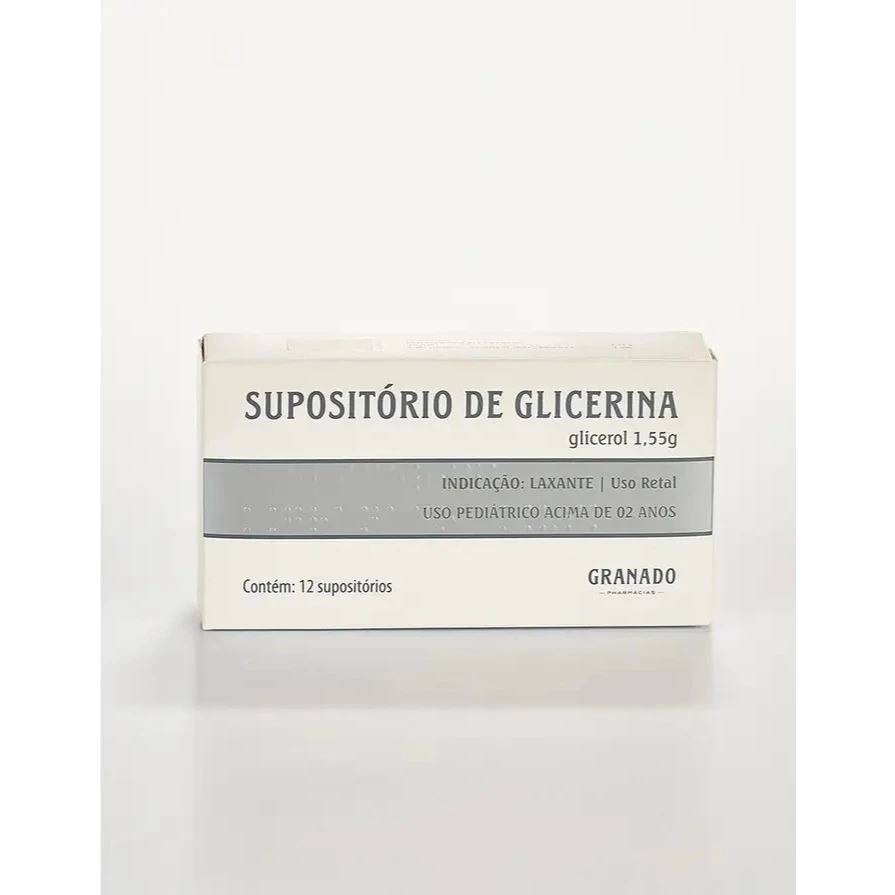Supositório de Glicerina Granado Infantil Glicerol 12 unidades