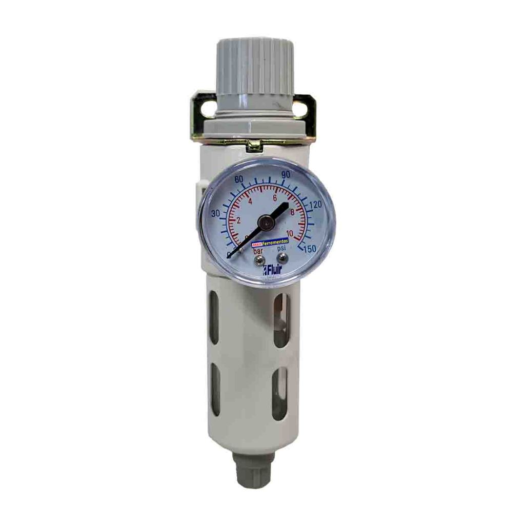 Filtro De Ar C/ Regulador 1/4 Fluir - Para Compressores 8838