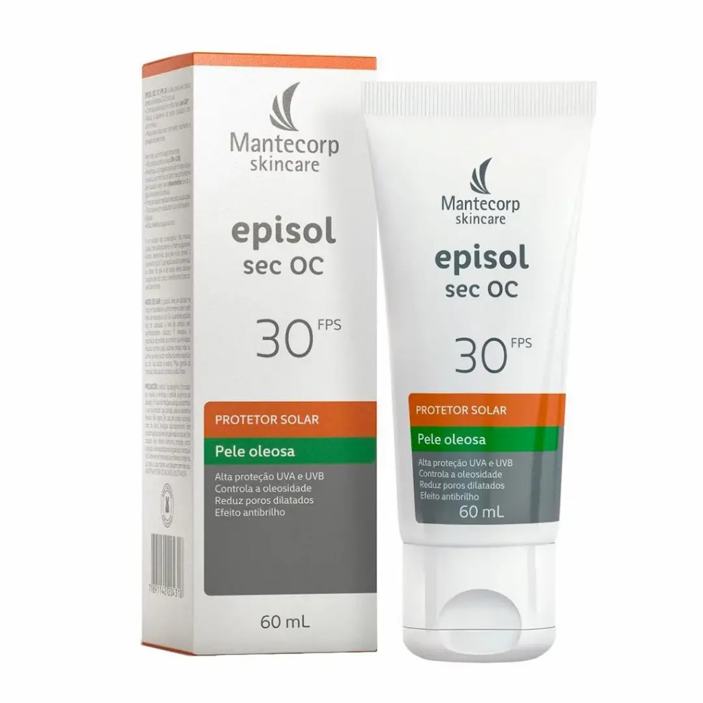 Mantecorp skincare episol sec oc fps30 protetor solar para pele oleosa 60ml