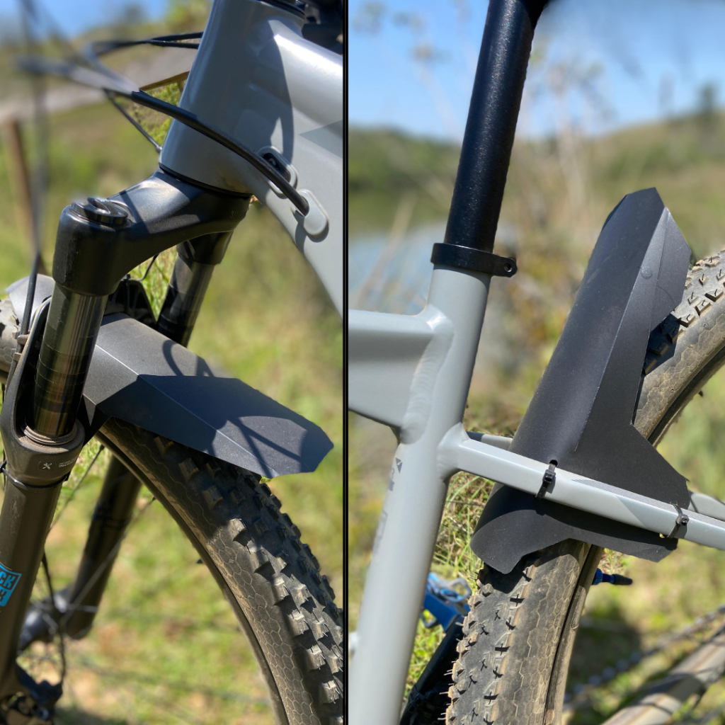 Kit Paralamas Bicicleta Dianteiro e Traseiro Bike Aro 20 a 29 MTB Fácil Instalação Resistente