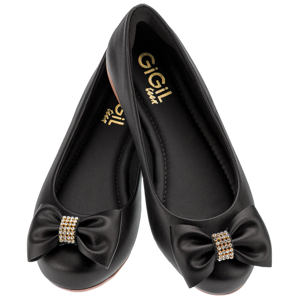 Sapatilha Infantil Feminina Sapato Bico Redondo Sandália Menina Boneca Laço Strass Confortável Festa Blogueira em Oferta na Shopee