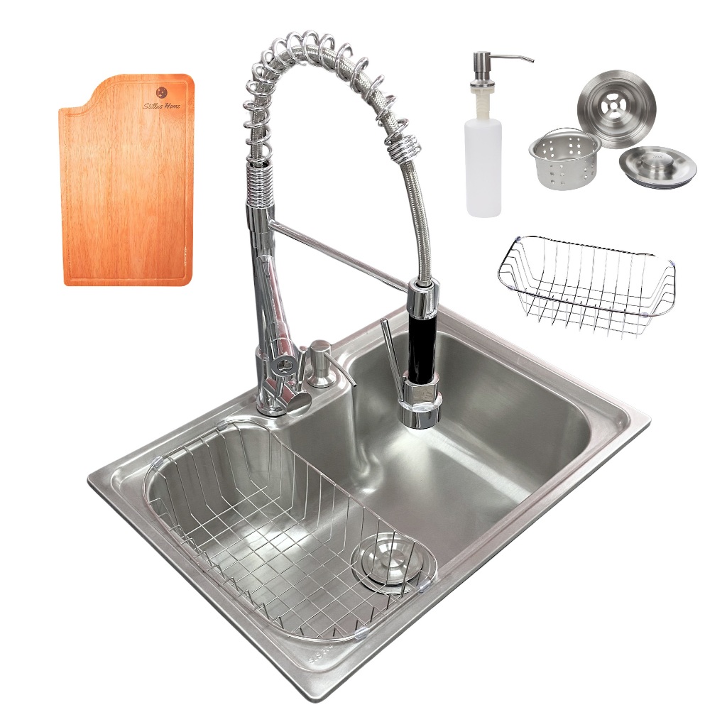 Kit Cuba Cozinha Gourmet Inox + Torneira Monocomando + Tábua de Corte em Oferta na Shopee