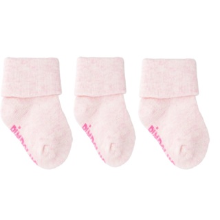 Kit 3 Pares Meia Lisa Com Vira Pimpolho Rosa em Oferta na Shopee