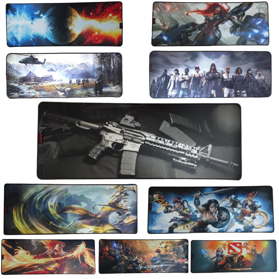 Mousepad Gamer de tecido Extra Grande 80 X 30 Cm Varias estampas Knup KP-S08