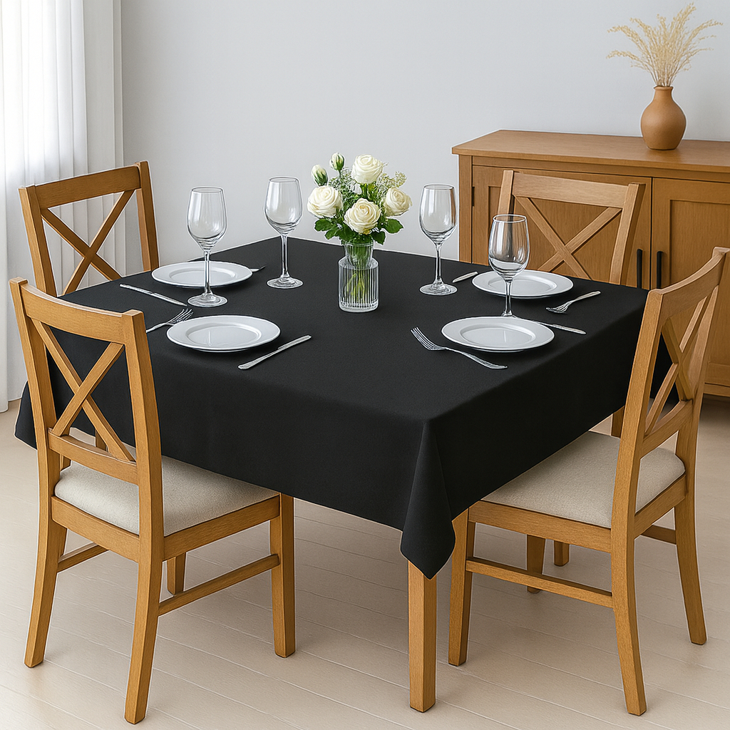 Kit 25 Toalha de Mesa Quadrada Lisa 4 Lugares Cadeira 1,40x1,40m Oxford Buffet Festa Evento Cozzilar