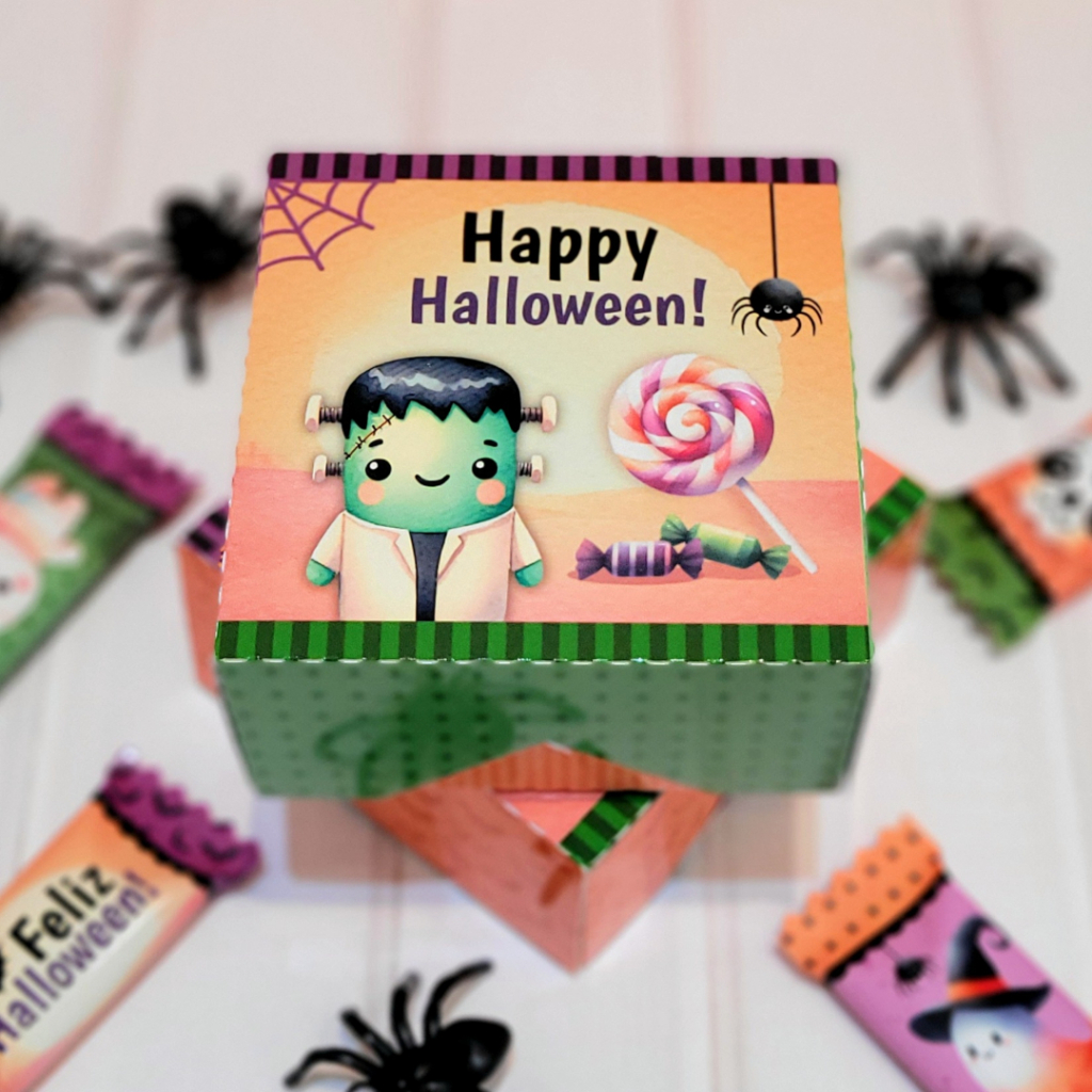 Lembrancinha Halloween, caixinha personalizada, caixinha para doces, lembrancinha festa infantil, caixinha guloseimas,