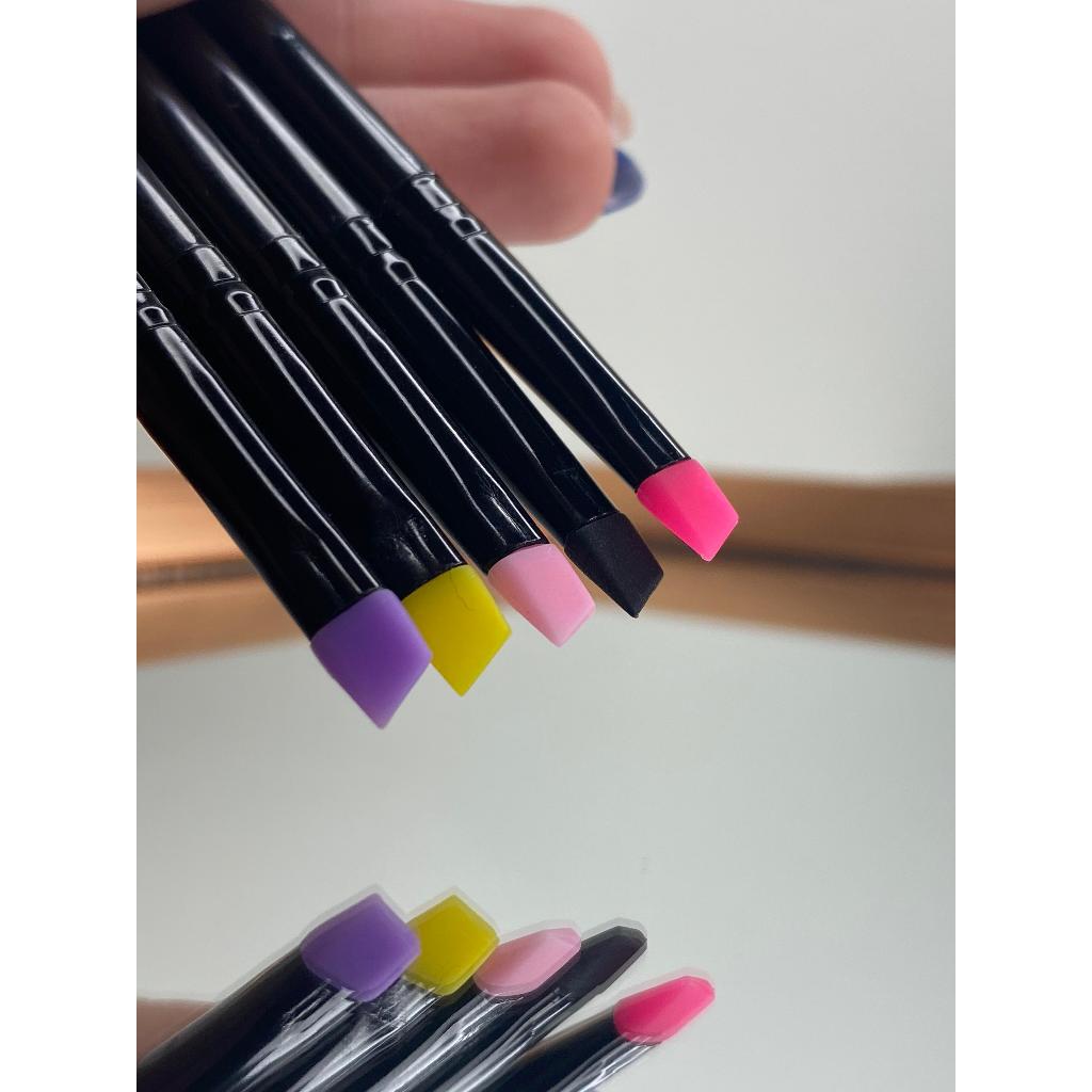 PINCEL CHANFRADO DE SILICONE LASH LIFTING E UTILIDADES