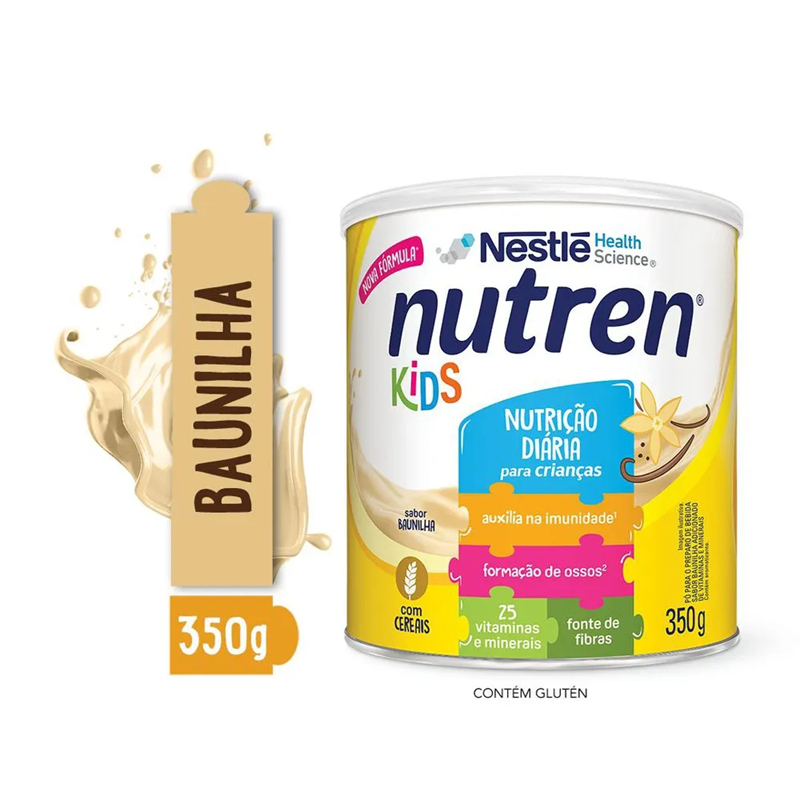 Nutren Nestlé Kit C/3 Baunilha