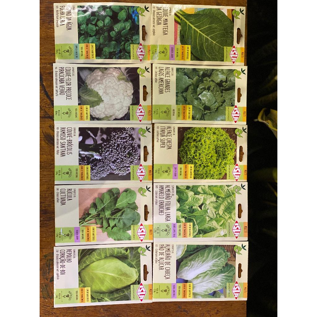 Sementes de Hortaliças Variadas - Isla Original Qualidade e Alto Poder de Germinação.
